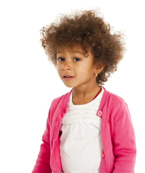 Portrait of beautiful happy little girl — Stock Photo, Image