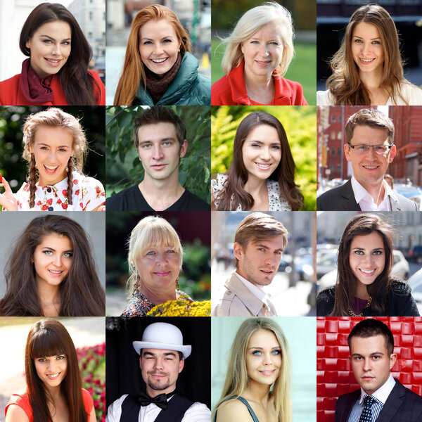 Коллаж, Счастливые люди
