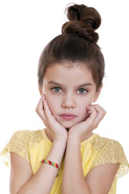 güzel liitle kız portresi 