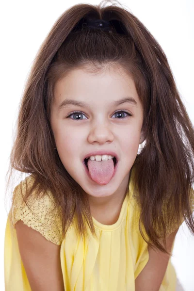 Crazy little girl — Stock Photo, Image