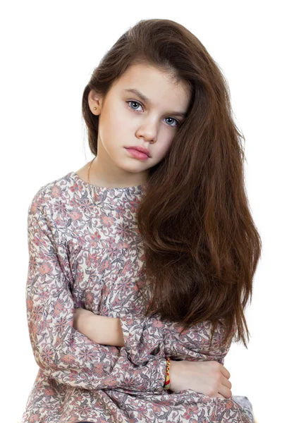 Sad little girl — Stock Photo, Image