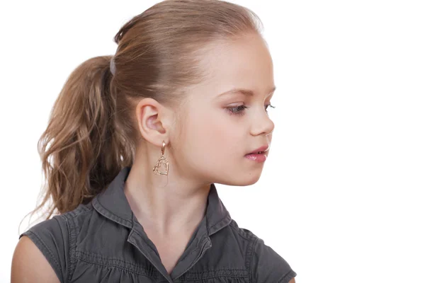 Retrato de uma menina muito liitle — Fotografia de Stock