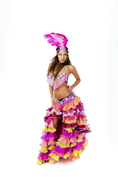 衣装を驚くほど美しいカーニバル ダンサー — ストック写真