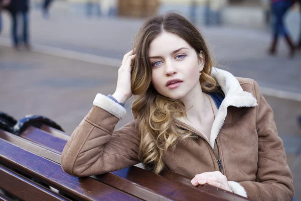 Young beautiful blonde woman — Stock Photo, Image