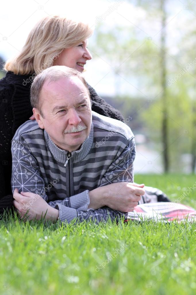 Portrait of a happy mature couple outdoors