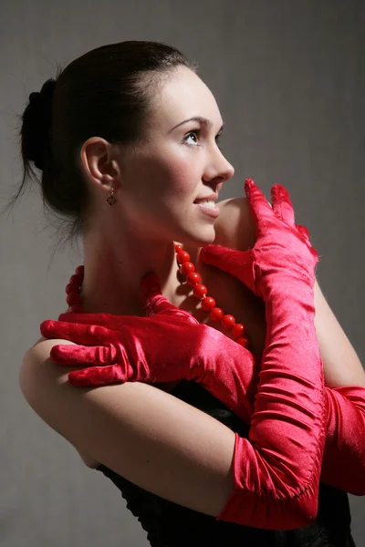 Closeup portrait of a happy young woman — Stock Photo, Image