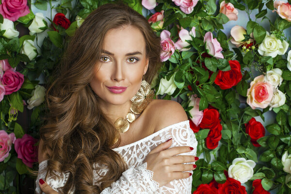 Красота портрет молодой привлекательной женщины
 