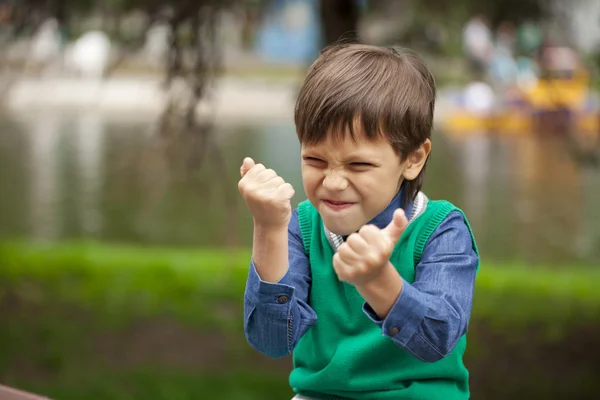 Childrens aggression — Stock Photo, Image