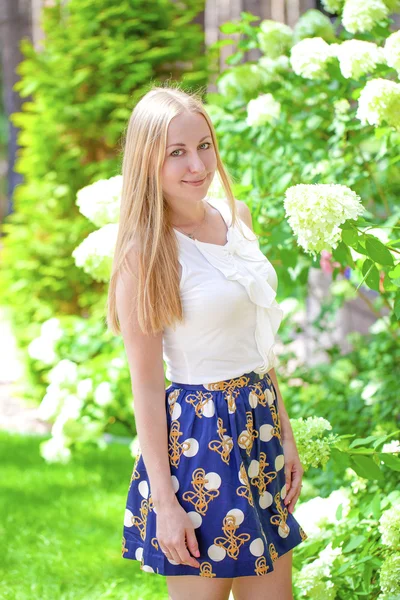 Portrait of young blonde woman — Stock Photo, Image