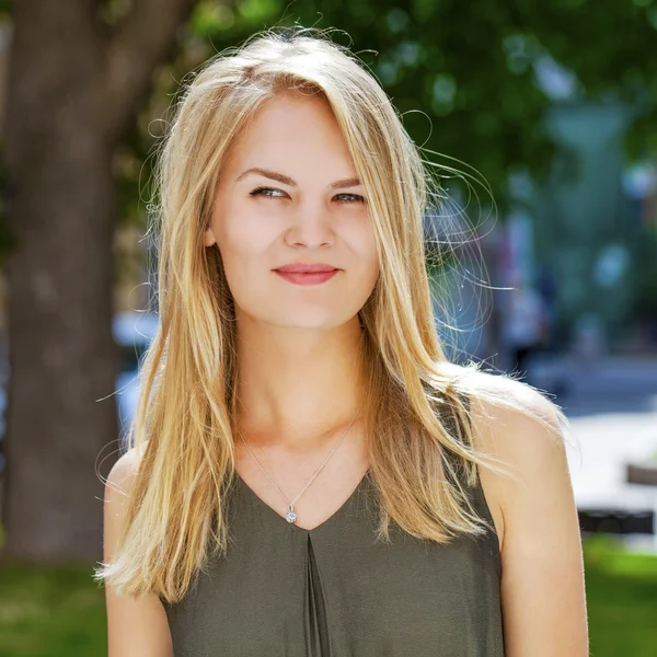 Young beautiful blonde woman — Stock Photo, Image