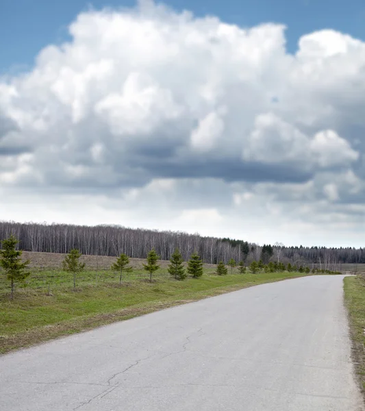 Frühling russische Landschaft — Stockfoto