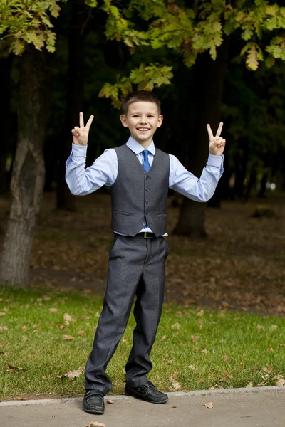 Porträt eines hübschen Geschäftsjungen — Stockfoto