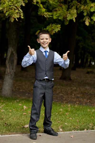 Porträt eines hübschen Geschäftsjungen — Stockfoto