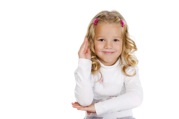 Retrato de uma menina muito liitle — Fotografia de Stock