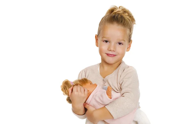 Portrait of a pretty liitle girl — Stock Photo, Image