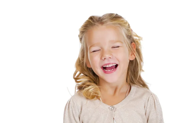 Portrait of a pretty liitle girl — Stock Photo, Image