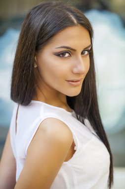 oryantal tarzı. seksi Arap kadın modeli