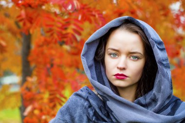 Güzellik kadını Ulusal desenli şal