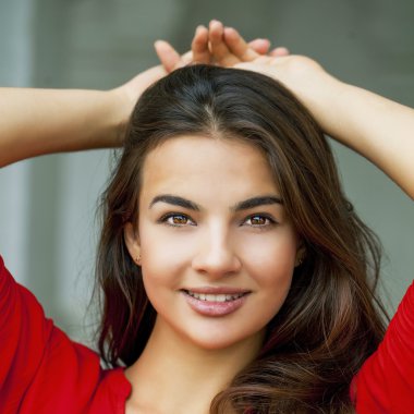 Genç güzel kadın. 