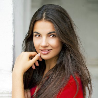 Genç güzel kadın. 