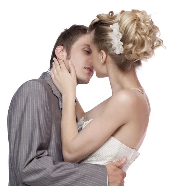 Matrimonio Bacio, coppia — Foto Stock