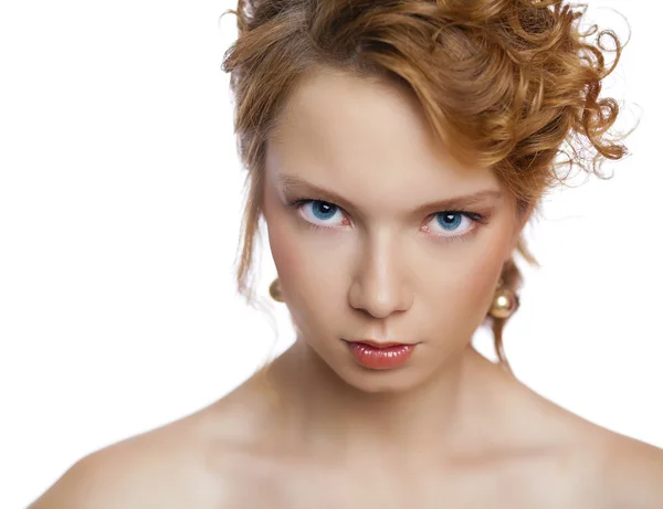 Close-up portrait of beautiful girl — Stock Photo, Image