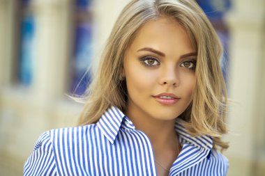 Güzellik kadını yüz portre 