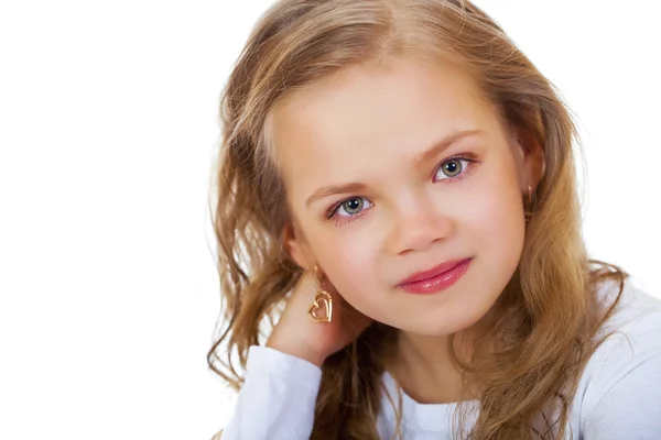 Retrato de una chica bonita liitle —  Fotos de Stock