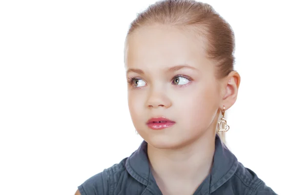 Retrato de una chica bonita liitle — Foto de Stock