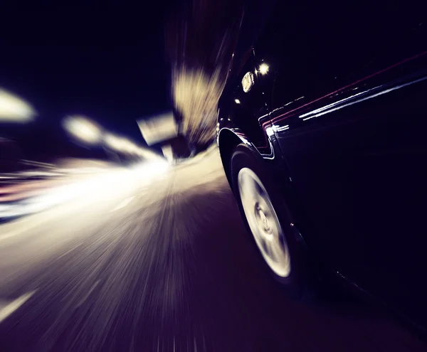 Auto-estrada à noite — Fotografia de Stock