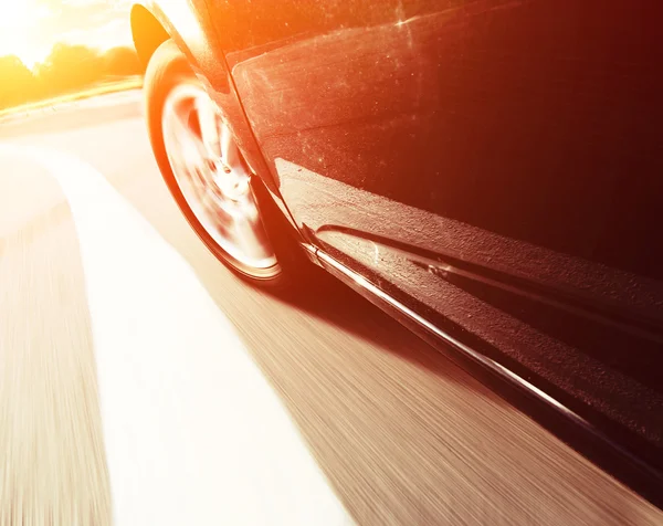 Paseo en coche por carretera — Foto de Stock