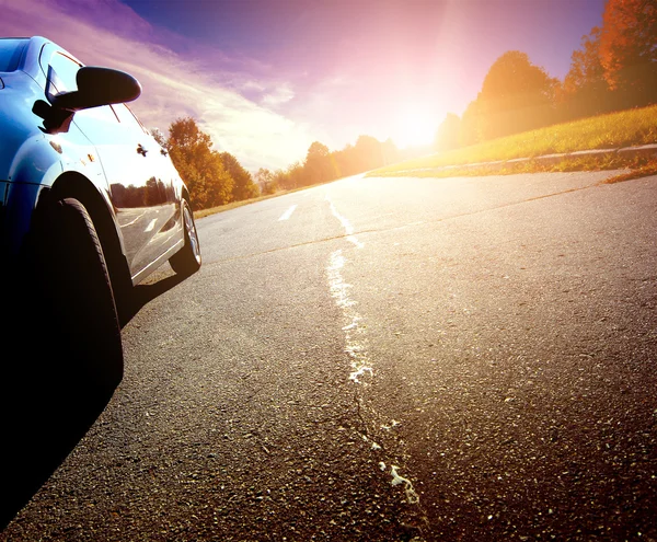 Autofahrt auf Straße — Stockfoto