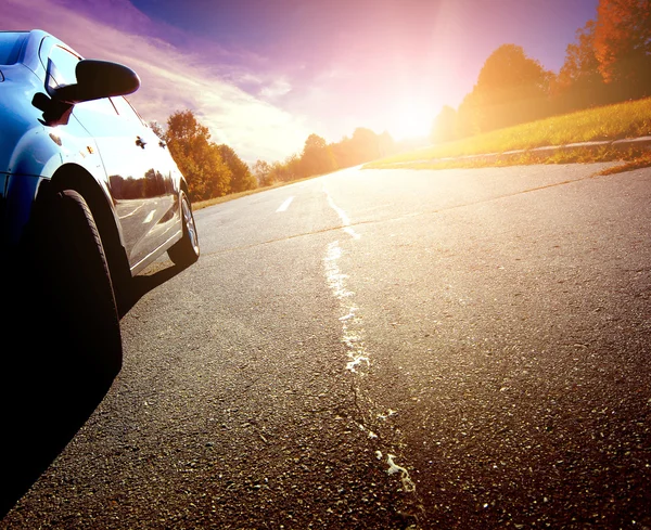 Car ride on road — Stock Photo, Image