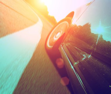 Hız araba yan görünüm