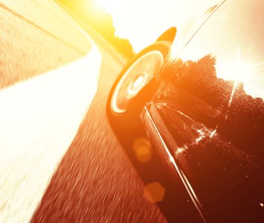 Hız araba yan görünüm