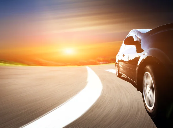 Szybkich samochodów, Motion Blur — Zdjęcie stockowe