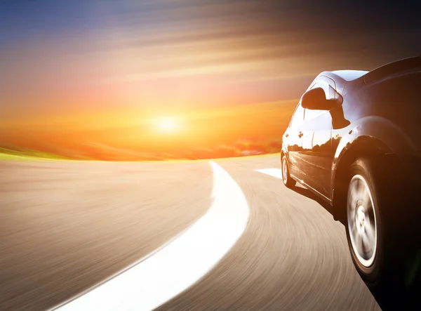 Coche de alta velocidad, Desenfoque de movimiento — Foto de Stock