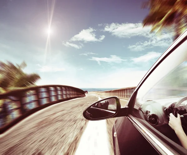 Tropical  Asphalt road — Stock Photo, Image