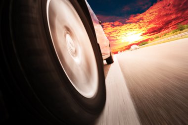 Soyut tasarım arka plan kamyon ve taşıma