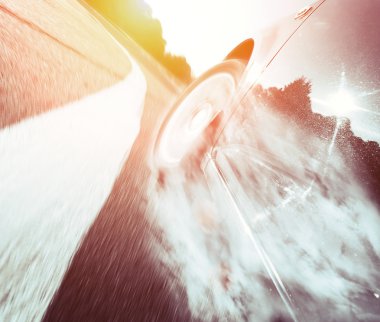 hız araba ön yan görünüm