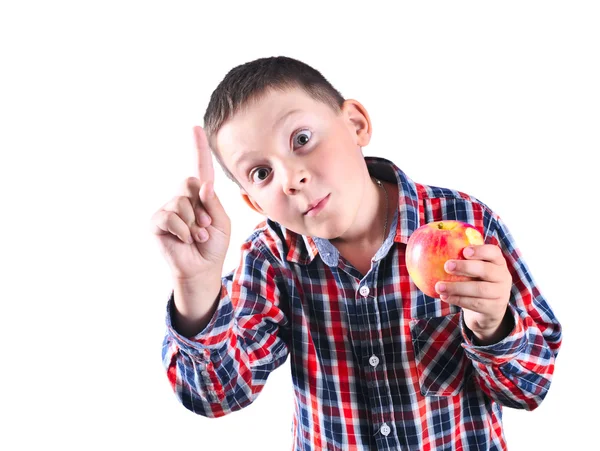 Siebenjähriger Junge schreit — Stockfoto