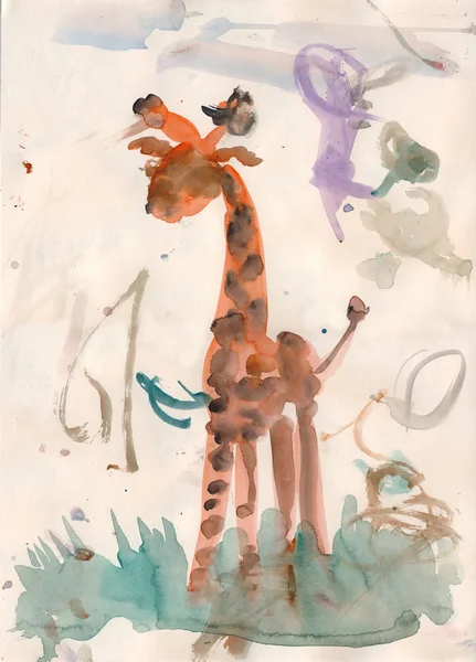 Giraffa bambino — Foto Stock