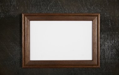 Siyah arka plan üzerine kahverengi kare