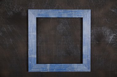 Siyah zemin üzerine mavi çerçeve