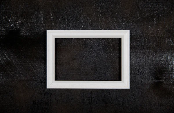 Ramki biały na czarnym tle — Zdjęcie stockowe