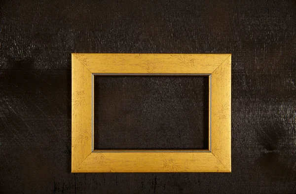 Marco de oro sobre fondo negro —  Fotos de Stock