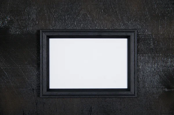 Siyah bir arka plan üzerinde siyah çerçeve — Stok fotoğraf