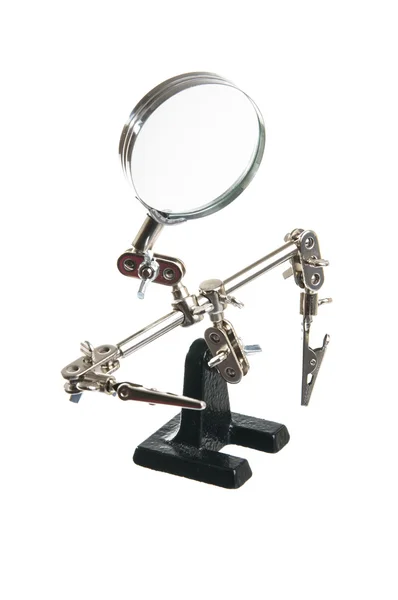 Helping Hand Magnifying Glass Stand — Stock Photo, Image