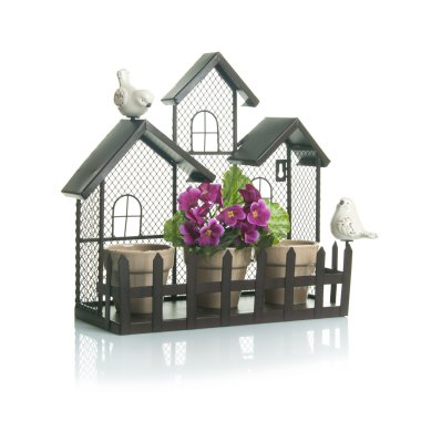 Bahçe çiçek pot tutucu