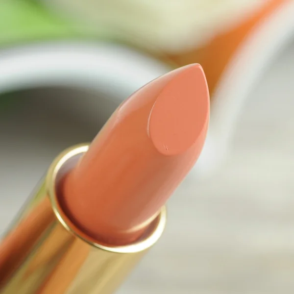 Peach-colored fashion  lipstick — Stock Photo, Image
